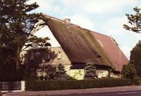 Strichweg - Ahlf&#039;s Hof in D&ouml;se gegen&uuml;ber der Strandstra&szlig;e, Juni 1967 (Foto H.Borrmann, Cuxhaven)